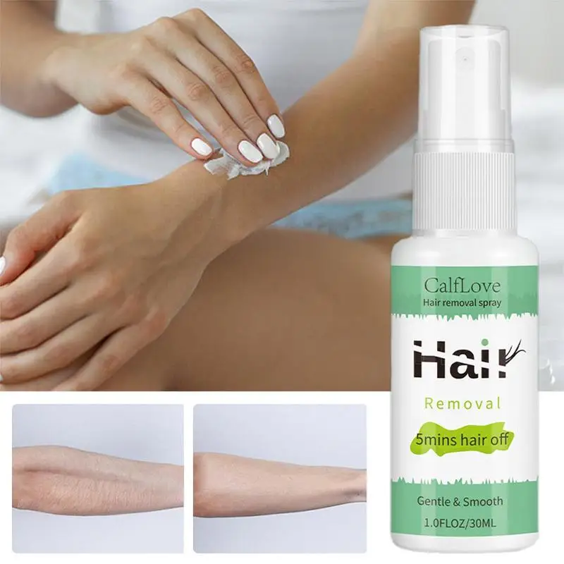 Spray de depilación corporal para mujeres y hombres, crema de depilación corporal hidratante, pecho, piernas, brazo, íntimo