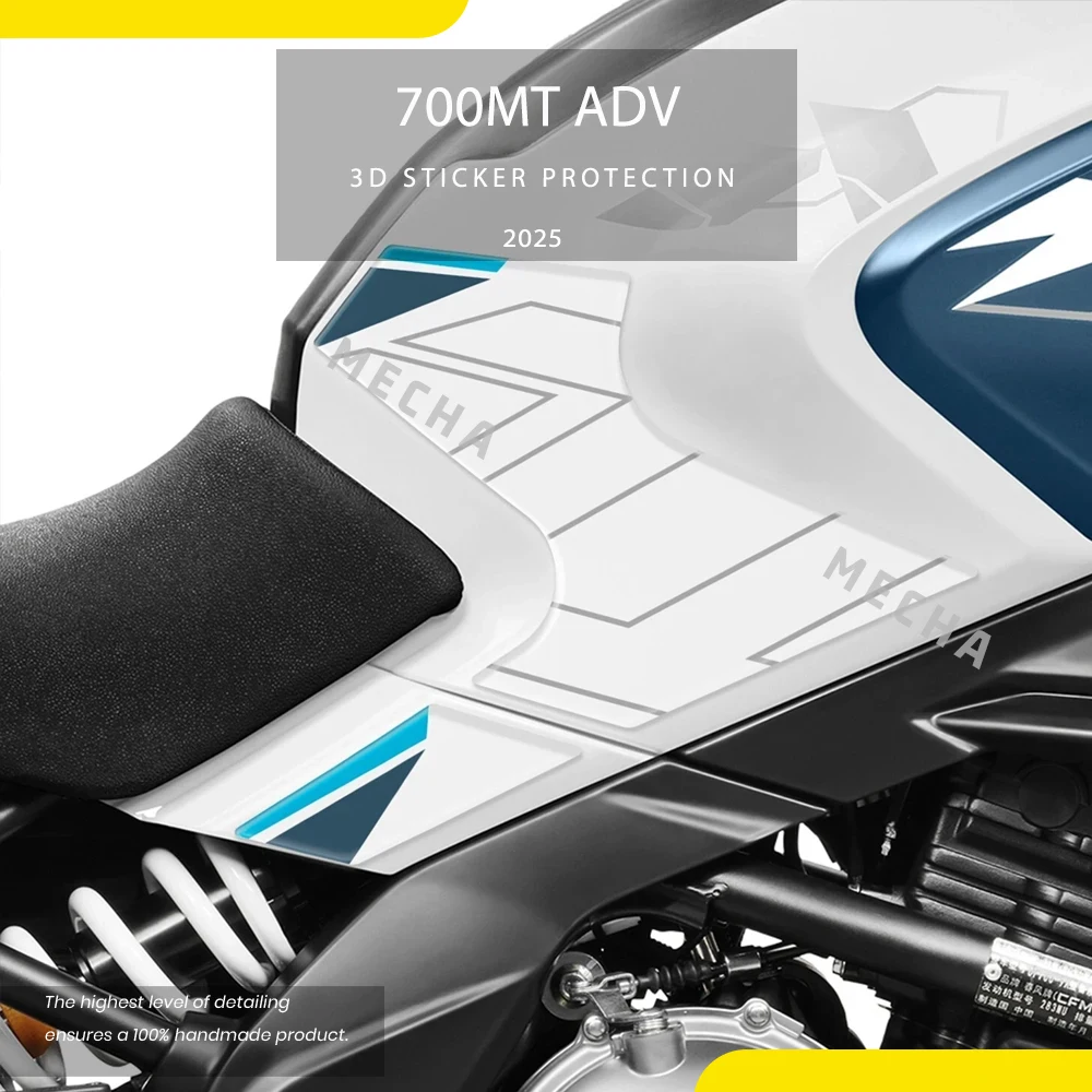 

For CFMoto 700MT ADV 2025 MT700 Adventure Tank Pad Combination Kit Motorcycle Accessories 3D Epoxy Sticker Protection