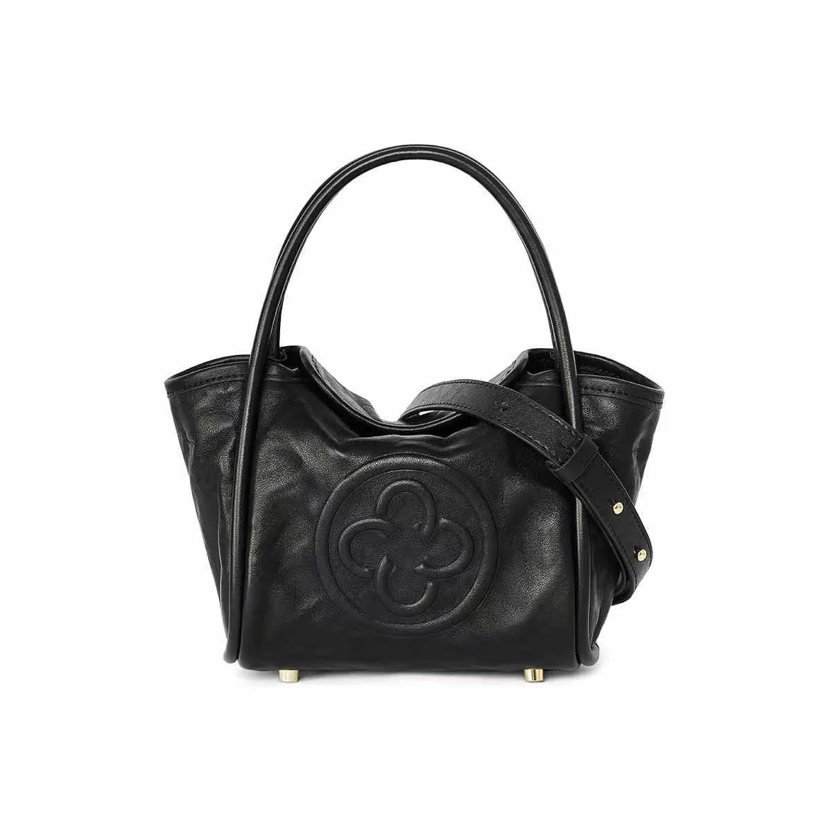 Cassile 2025 New Angel Bag Vegetable-Tanned Leather Wrinkled Single Shoulder Crossbody Bag Pink Handbag Basket