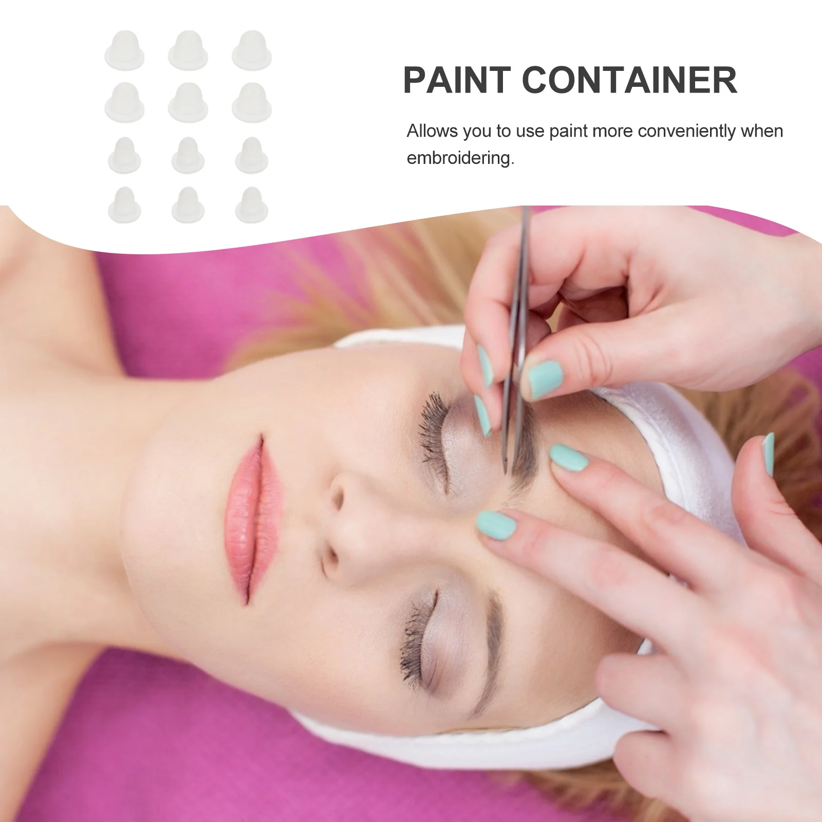 

200 шт. силиконовые чашки для чернил для татуировки U-образные водонепроницаемые одноразовые держатели пигментов для косметолога принадлежности для татуировок