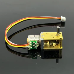 Mini 10mm Precious Full Metal Gearbox Worm Gear Stepper Motor D-shaft Micro 2-phase 4-wire Stepping Motor Monitor Camera Robot