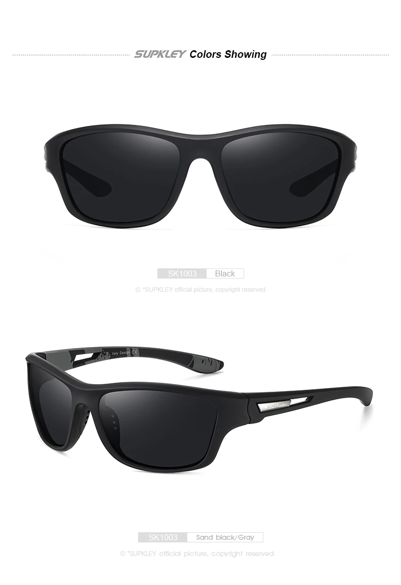 Supkley Männer polarisierte bunte Sonnenbrille Mode Sport Sonnenbrille uv400 Männer Frauen Bergsteiger brille – Detail 6