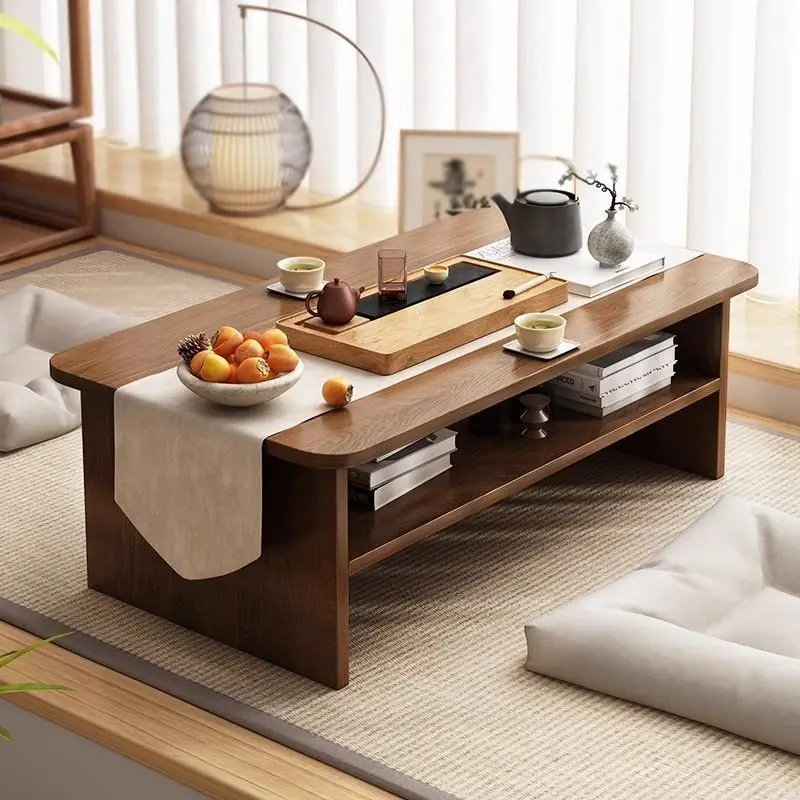 

Kangji household low new Chinese tatami tea bedroom bed sitting small coffee table