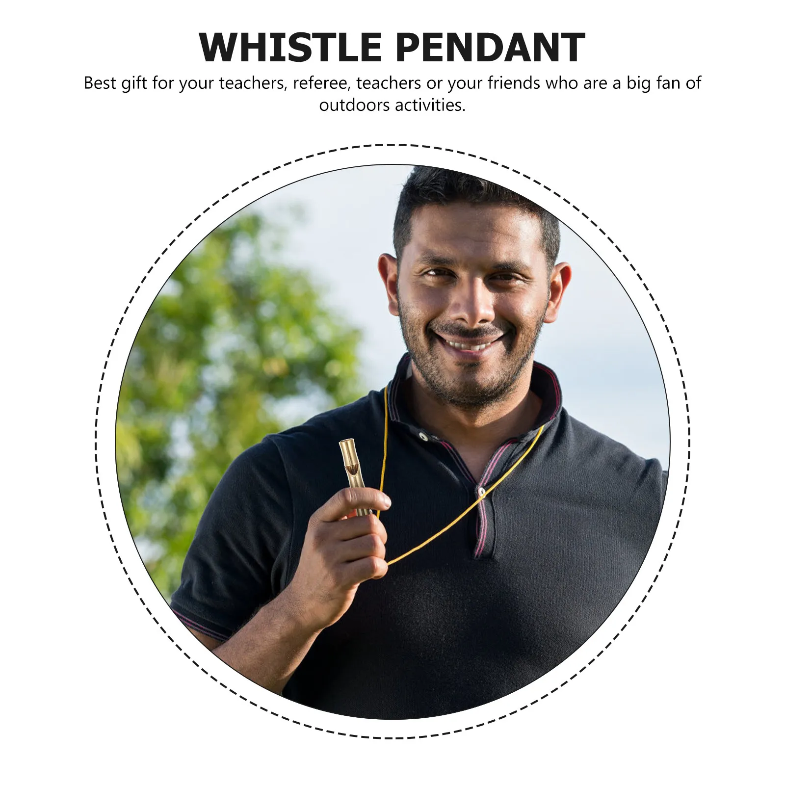 2Pcs Premium Brass Whistle Loudest Emergency Whistle for Outdoor Survival Hiking Travel Camping Referee Basketball Keychain