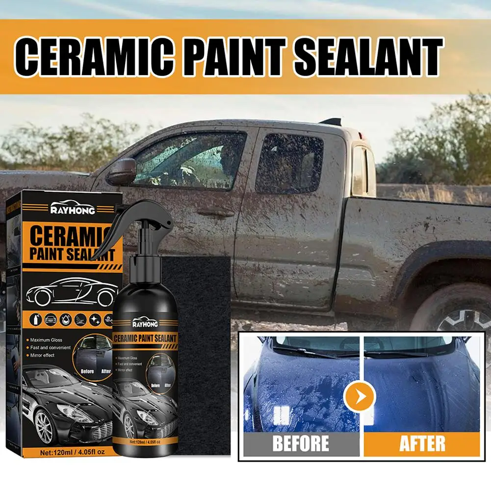 Automotive Ceramic Paint Sealant Car Wax Polish Spray Agent Hydrophobic Detailing Polish Maintenance Auto Cleaning Car Laye K1O0