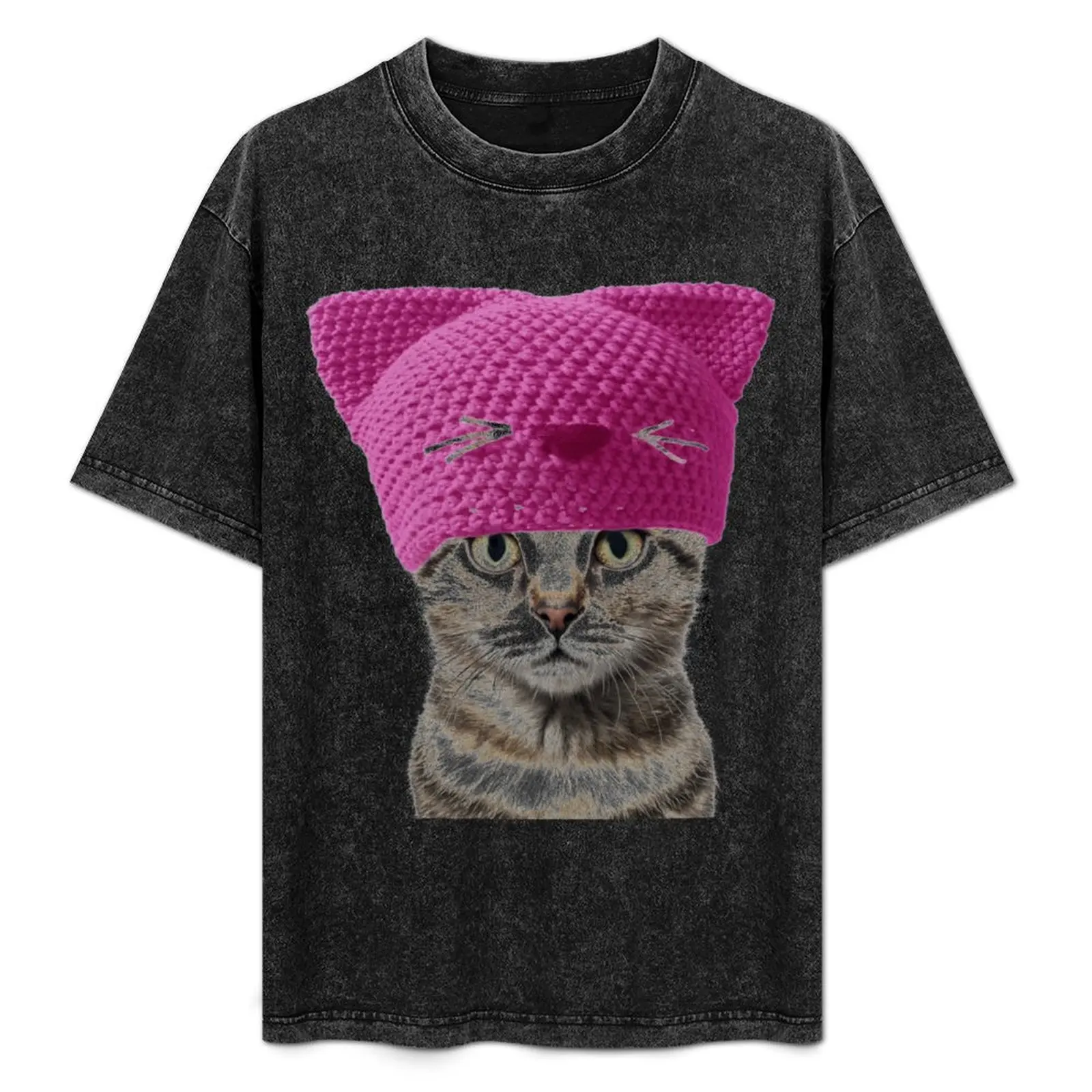 

Pussycat T-Shirt Basic Plain Short Sleeve Crew Neck Tee