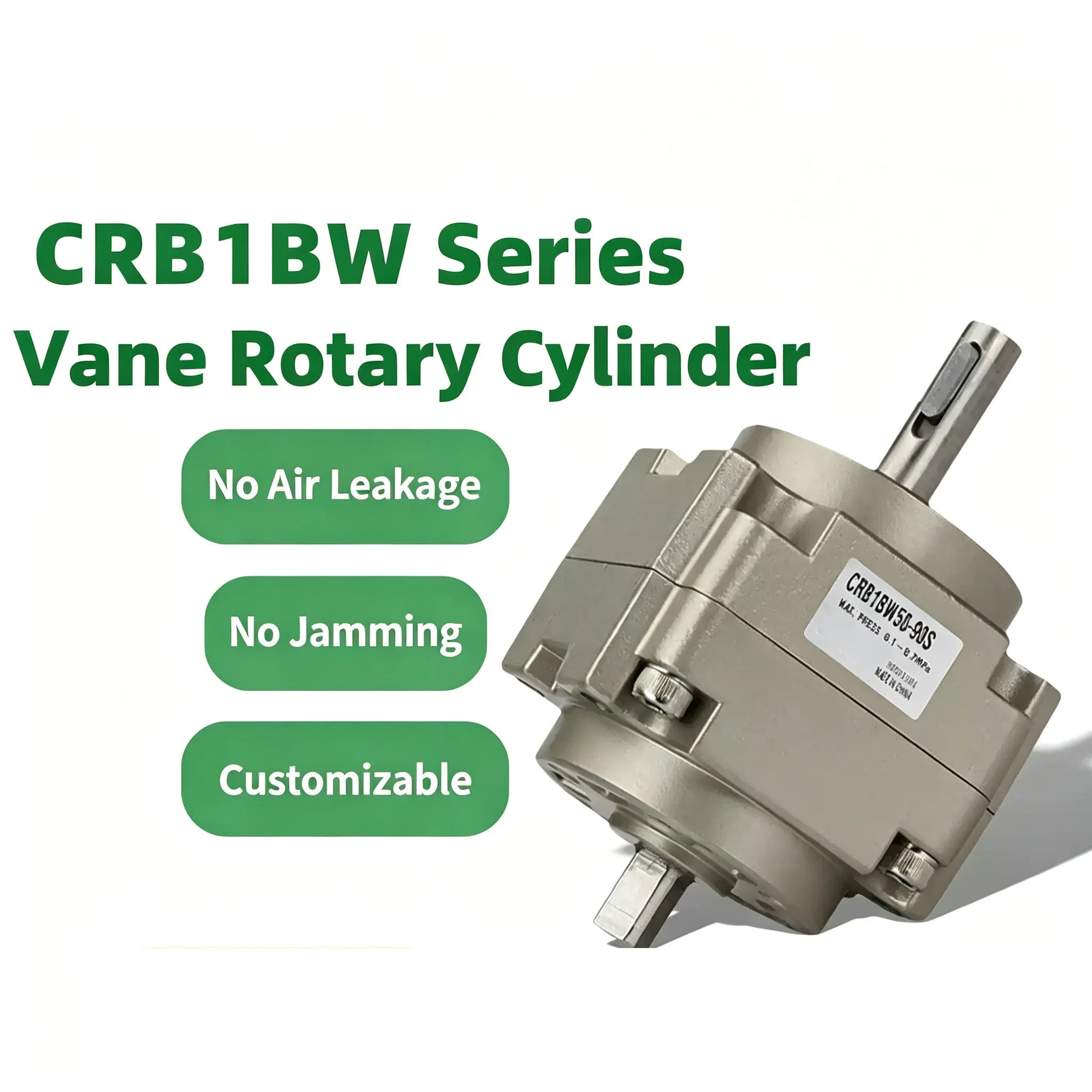 CRB1BW/CDRB1BW50/63/80/100-90°-180°-270° Vane Rotary Cylinder