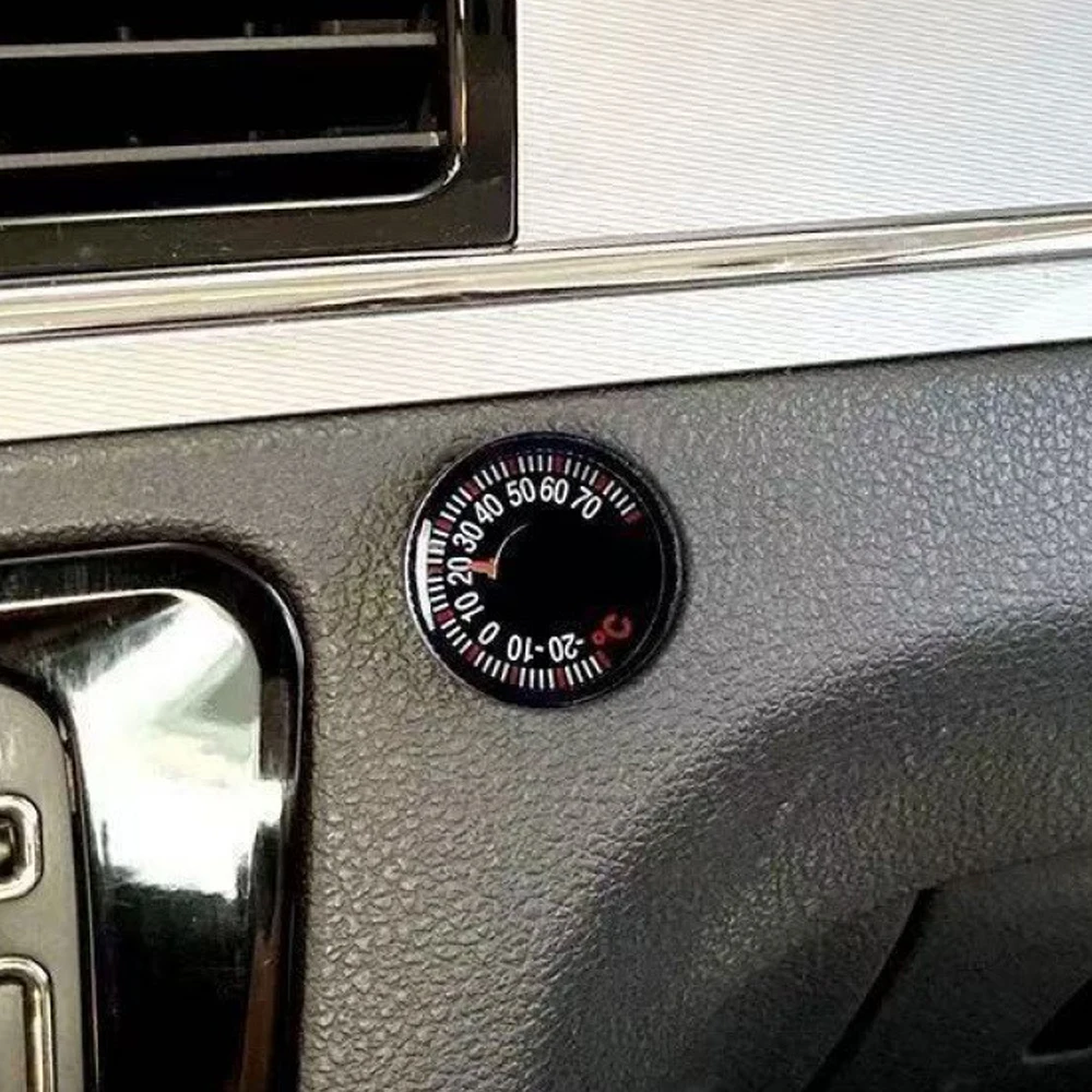 

5PCS 27mm Thermometer Mini Thermometers for Home Outdoor Car House High Precision Scale Circular Thermometer