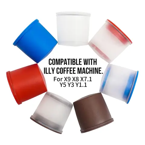 Illy 커피 머신 X9 X8 Y5 Y3 Refilable Baskets 커피 필터 캡슐에 맞는 1pc Resuable 커피 캡슐 필터