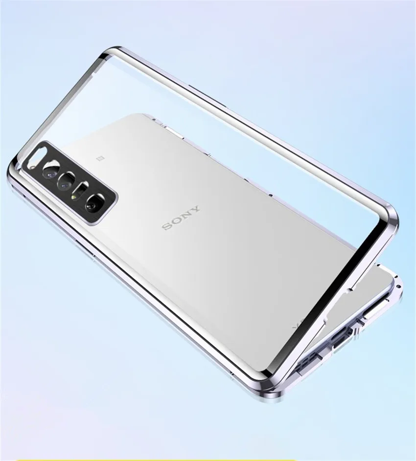 For Sony Xperia1 V IV Glass Phone case,New 360° Full Protection Magnetic Adsorption For Sony Xperia 10 V IV phone sleeve cover