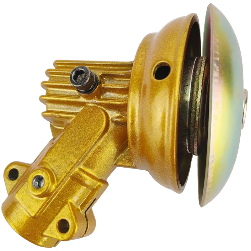 Testina da lavoro per tosaerba anti-impigliamento e dissipazione del calore, nuovissima, dorata, 28 mm x 9 denti, accessorio per sedile con testa a lama