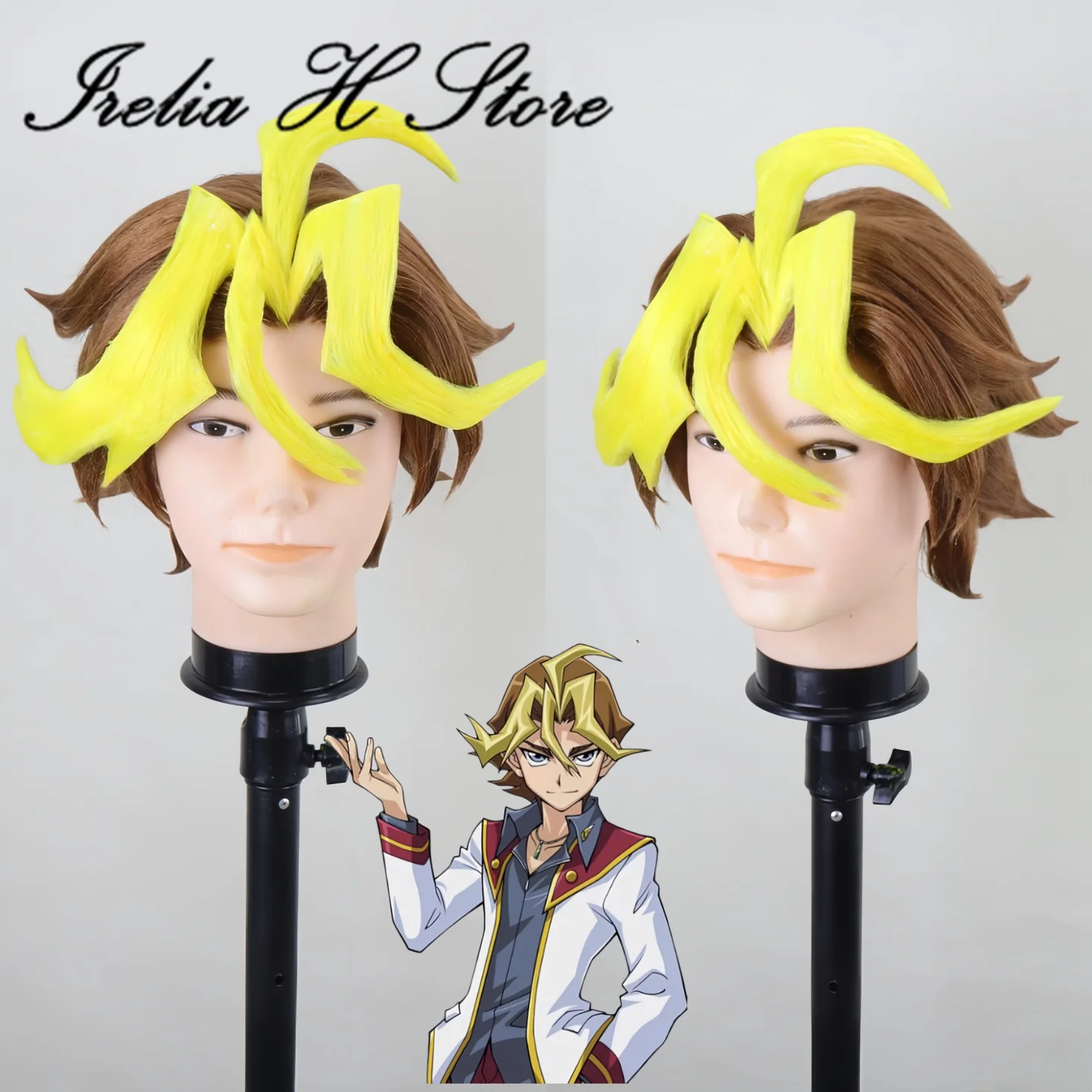 

Irelia H Store Yu-Gi-Oh Sylvio Sawatari cosplay wig anime prestyled wig