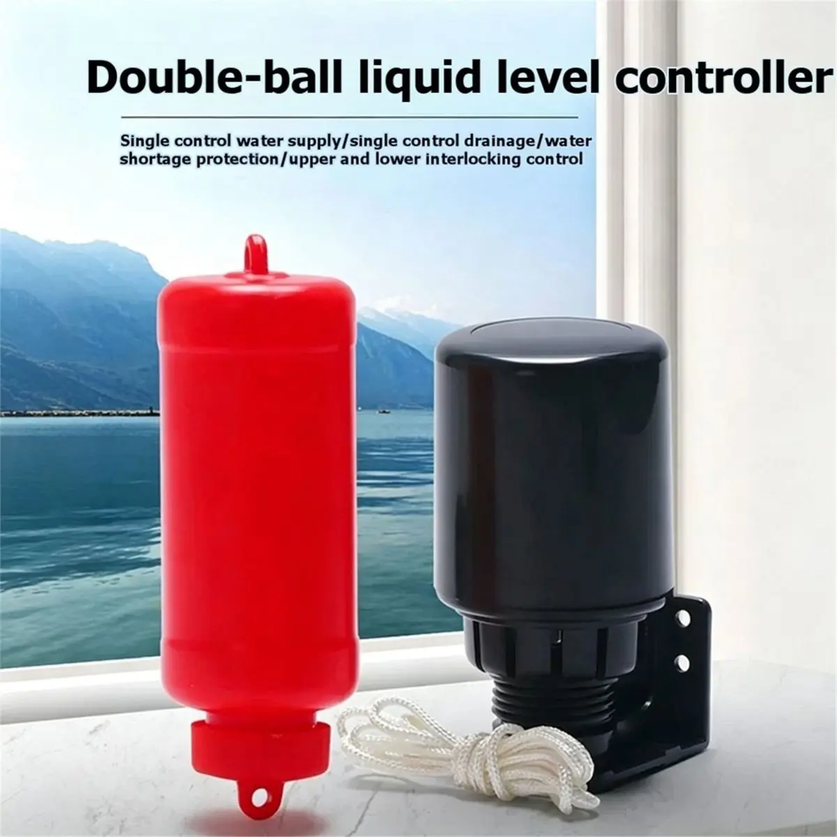 Double Float Liquid Level Controller Silver Contact Water Level Switch Liquid Level Controller Automatic Float Switch A
