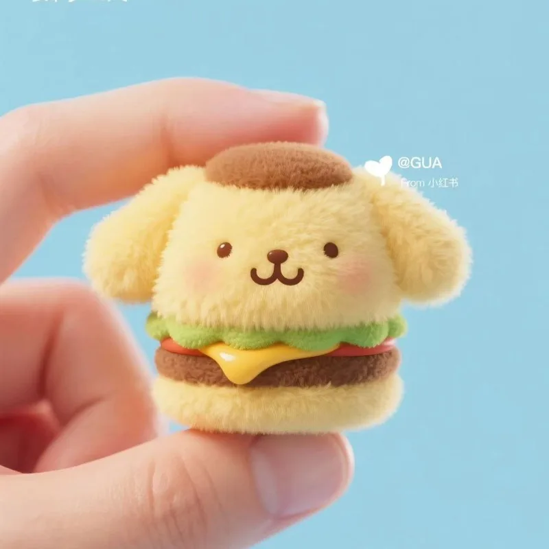 

Sweet PomPomPurin Anime Kawaii Sanrio Student Bag Pendant Cute Cartoon Keychain Decoration Lovely Doll Gifts Toys for Kids