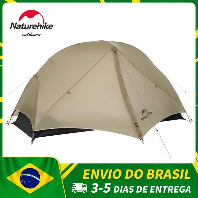 Barraca Naturehike Mongar UL/PRO para 1, 2 ou 3 Pessoas, Ultraleve, Impermeável, Portátil para Caminhadas e Camping
