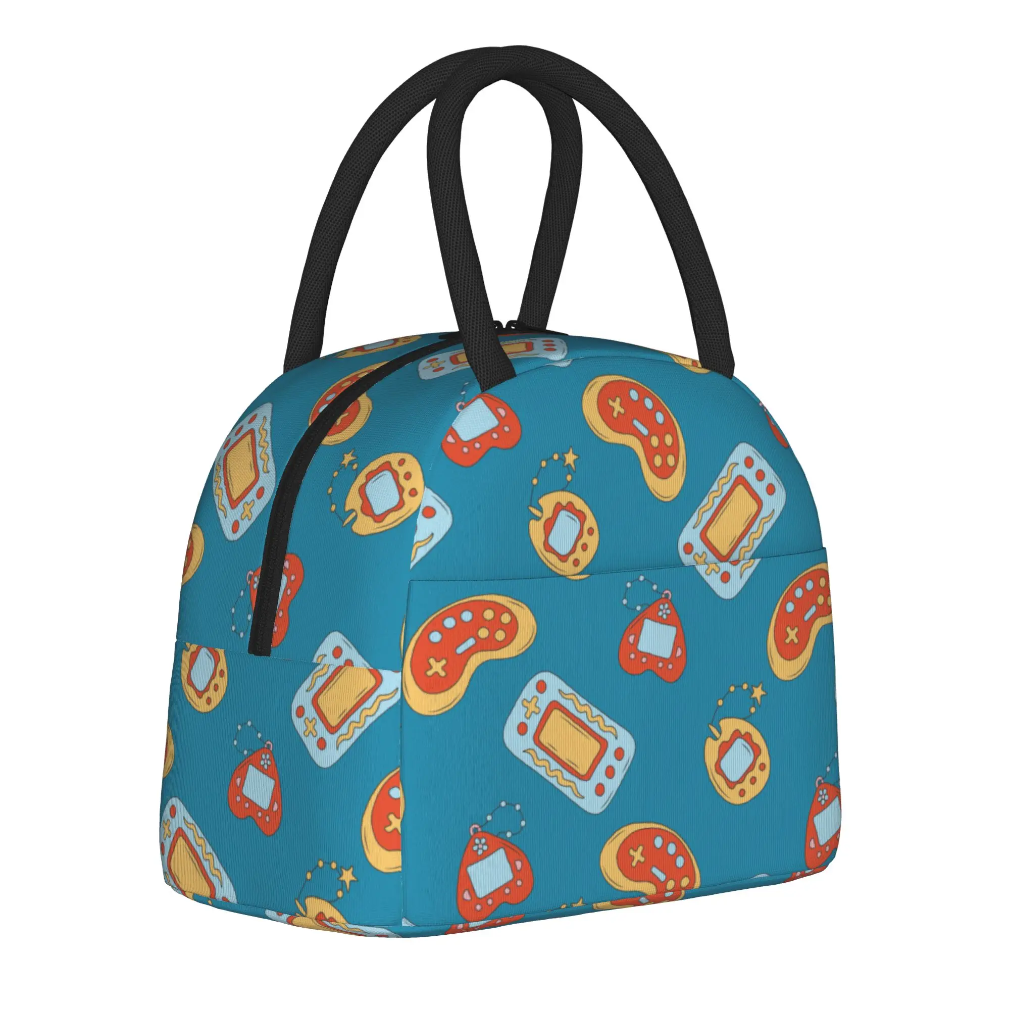 Game Controller Pattern  Insulated Lunch Bag Thermal Bag Meal Container  Portable Tote Lunch Box Men Women Work  Travel