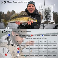 Free Fisher anzuelos Jig Head sin pintar con plomo para vinilo