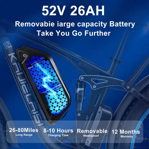 Elcykel 3000W Dubbelmotor 52V 26AH Batteri Hydraulisk Broms Vuxen Terräng Elcykel 24*4.0 Tum Fat Bike Snö Elcykel 8 best sales EU-lager fatbike - №8