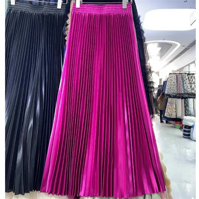 Moda elegante gonna a pieghe per le donne Faldas Vintage Saias Party Goth Gonne Ropa Mujer Casual Jupe Femme Harajuku Streetwear