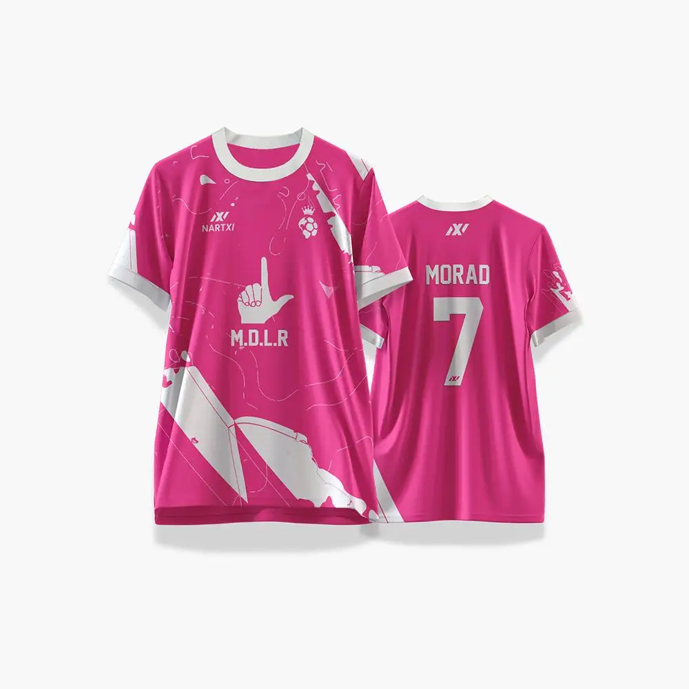 2026 Sommer Neuer Stil Hip-Hop-Style MDLR Streetwear Herren und Damen Multifunktionales Outdoor-Sport Fußball-Trainings-T-Shirt – Detail 8