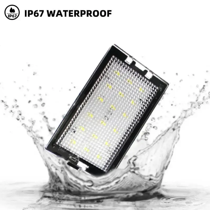 2Pcs LED License Plate Lamp for For Land Rover Discovery Series 3 4 Freelander 2 LR2 Range Rover Sport Car License Signal Light