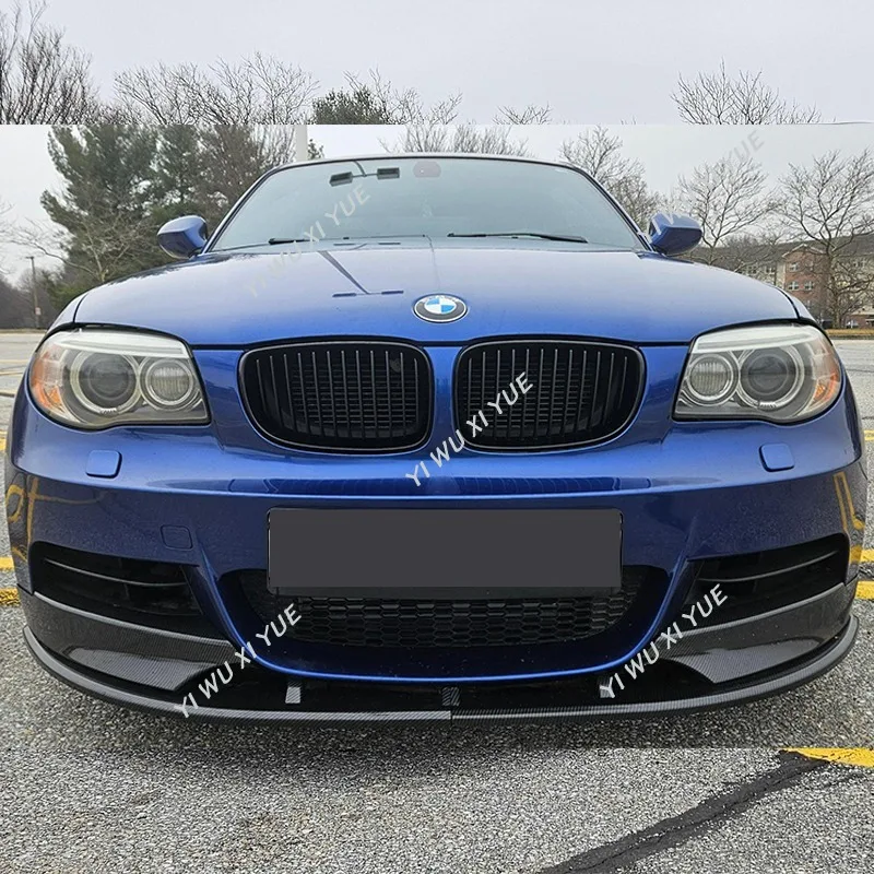 For BMW 1 Series E82 E88 M Sport 2007-2014 Front Bumper Lip Chin Guard Covers Front Bumper Lip Spoiler Splitter Bodykit Tuning