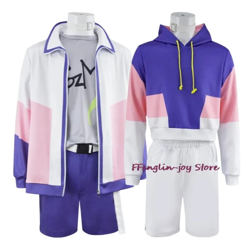 YouTuber VTuber Kanata Yatonokami Nayuta Paradox Live Cozmez Косплей Костюм Парик Аниме Рэпер Униформа Хэллоуин