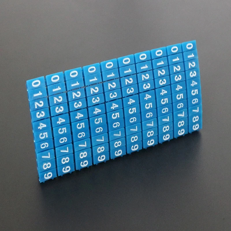 Freeshipping Practical Cable Markers Colourful C-Type  Tag Label For M0 M1 M2 M3  1.5/2.5/4/ 6mm² Wire Numbers 0-9