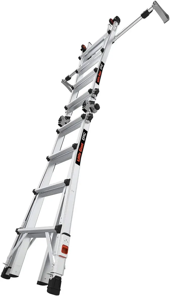 Ladders, Epic, M17, 17 Foot, Multi-Position Ladder, Aluminum, Type 1A, 300 Lbs Weight Rating, (16817-818)