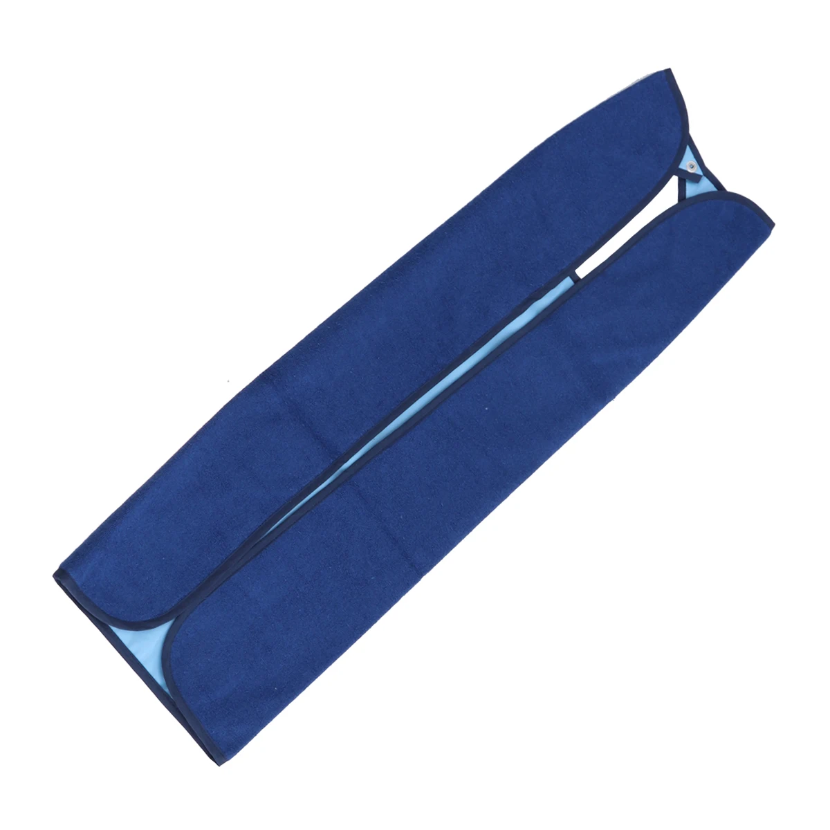 

Solid Color Dark Blue Double Layer Machine Washable Adult Waterproof Bib Clothes Protector for Mealtime Nursing Waterproof