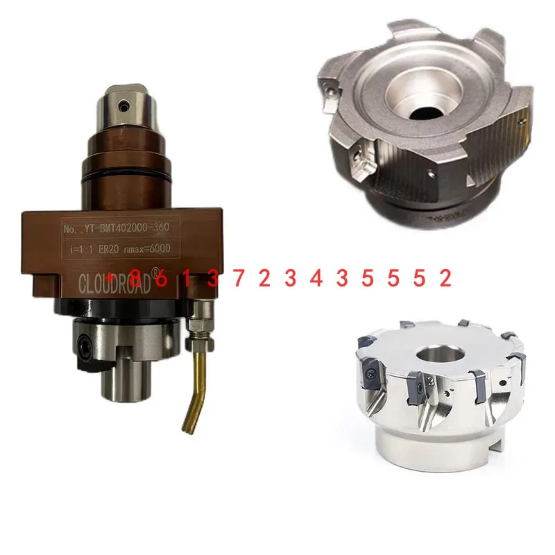 Lathe tool holder Turret Tool Holders BMT40 45 BMT55 BMT65 With Milling Cutter 0 Degree Driven