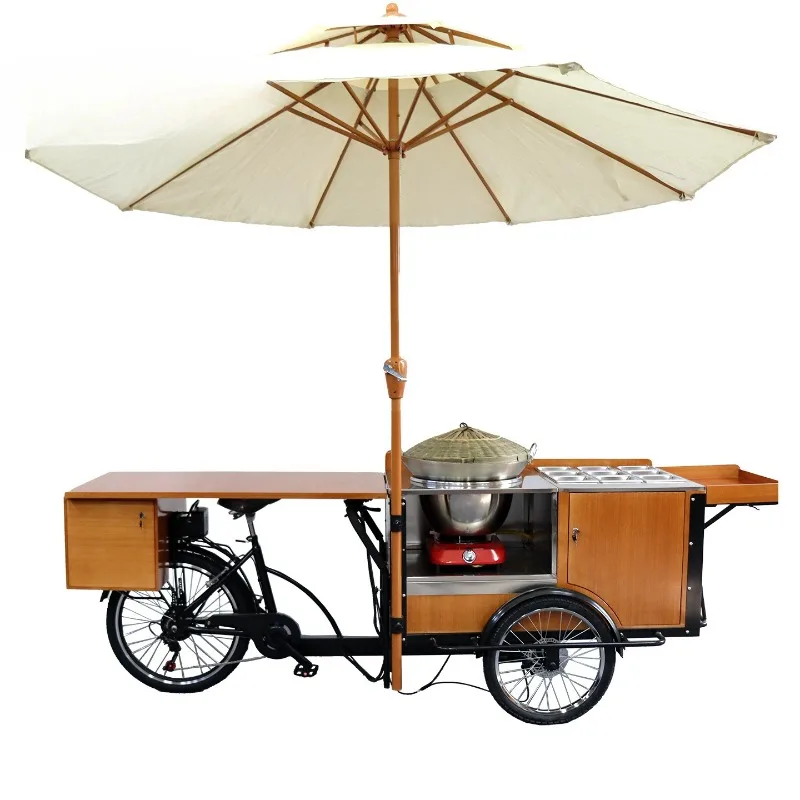 New glutinous rice snack tricycle can be used for electric commercial stalls, popular street stalls, and donkey riding