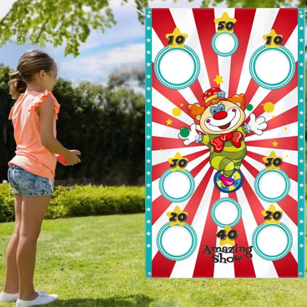 Xmas Party โยนเกมโยนโยนถุงปลอดภัยเล่น Bean Bags Carnival เกมคะแนนแบนเนอร์ Sandbag แบนเนอร์ของเล่น