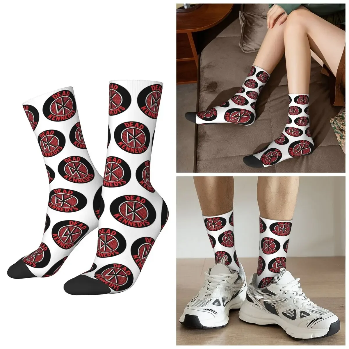 

Носки All Seasons Dead Kennedys, носки в стиле Харадзюку, забавные носки для мужчин и женщин, подарки на День святого Валентина