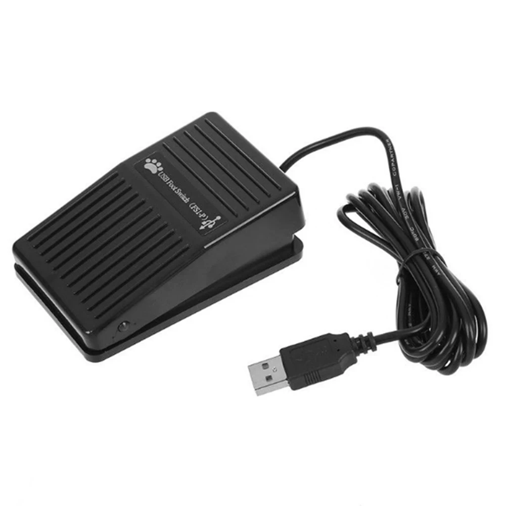 USB Pre-Program Keyboard Mouse Adapter with 2M Cable USB Foot Pedal Control Switch PC Game Pad for Keyboard Mouse PC Laptop view 6