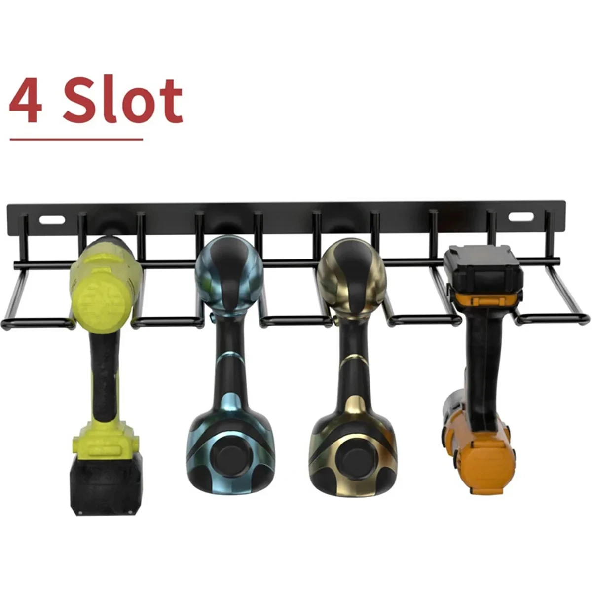 Hand Power Tool Organizer Rack Wall Mounted Floating Tool Shelf Electric Drill Holders Heavy Duty For Workshop Garage