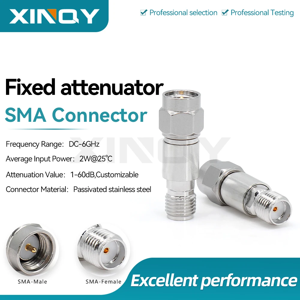 atenuador-rf-xinqy-6g-2w-1-2-3-5-6-10-20db-com-conector-sma-coaxial-para-atenuacao-fixa-de-sinal