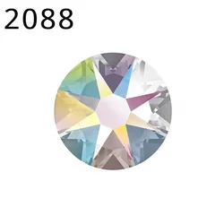 (24Pcs) Genuine Crystal from Austria 2058 2088 XIRIUS Rose Flat Back No Hotfix Rhinestone Strass Bead for Jewelry Nail Art Cloth