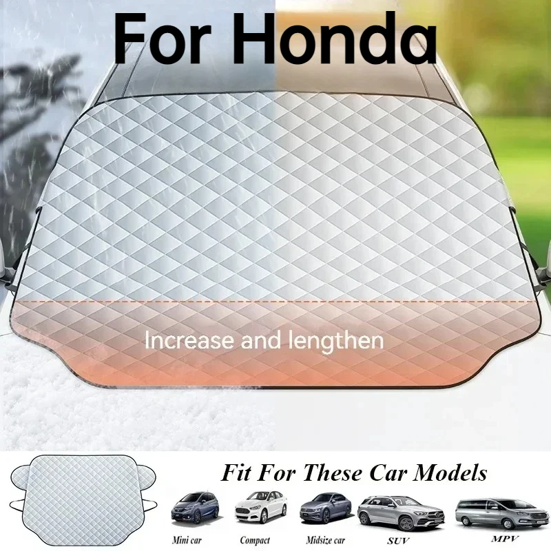 For Honda CR-V Accord Civic Breeze Integra Vezel Front Windshield Frost Snow Shield Sun Protection Car Cover
