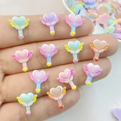 50 Stuks 3d Hars Nagel Schattige cartoon mini magic wand Nail Onderdelen Accessoires Kawaii Diy Nail Art Decoratie