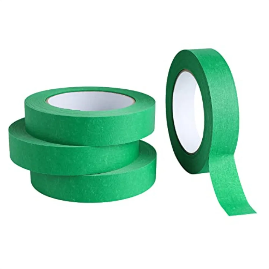 

4 Pack Green Painters Tape 1 inch Green Masking Tape 1 inch x 55 Yards x 4 Rolls 220 Total Yards