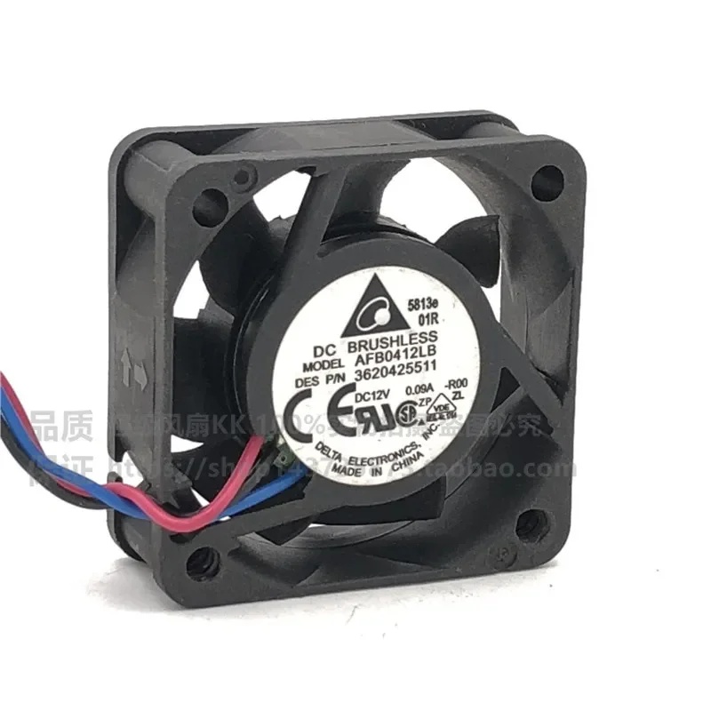 for AFB0412LB 4015 12V 0.09A 4cm 3-Wire Cooling Fan