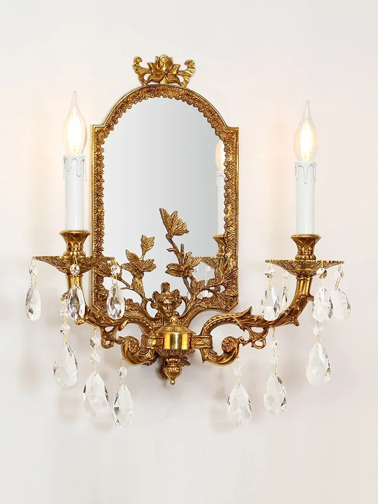 Modern LED Copper Wall Lamps For Bedroom Bedside Lamp Corridor Mirror Indoor Lighting Applique Murale Luminaire Home Decoration