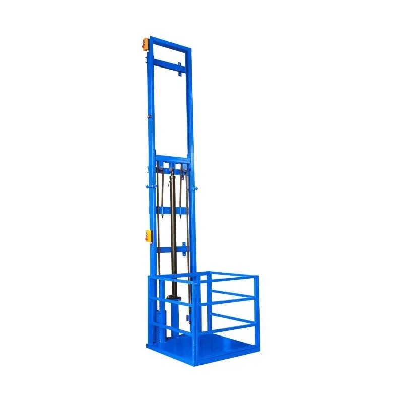 Electric Lift Freight Elevator Household Lift Small Hydraulic Lifting Platform Simple Elevator Warehouse Plant Single Guide Rail