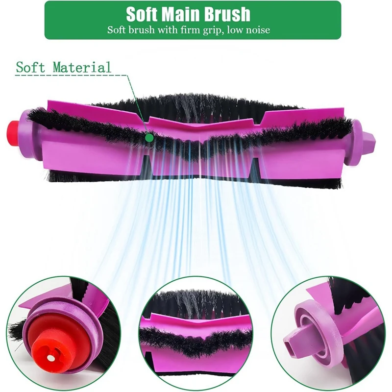 Для Eureka J12ultra/J12 Ultra, для пылесоса Midea V12, основная боковая щетка, фильтр, мешки для швабры, запасные части