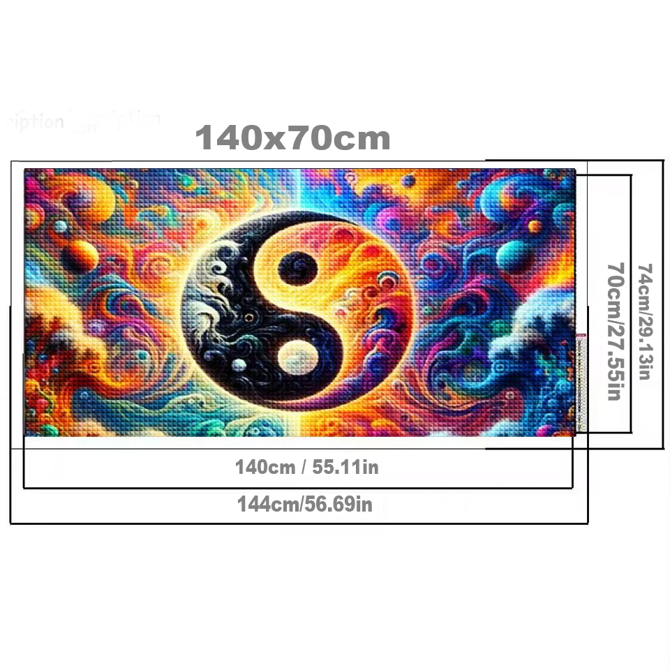 Abstract Tai Chi Landscape Colorful Spiritual DIY diamond painting New 2025 Full Diamond mosaic Jewelry cross stitch Home art