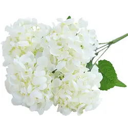Hydrangea Silk Flowers Pink Hydrangea Artificial Flowers Fake Bouquet Flower Arrangements for Home Wedding Centerpieces Decor