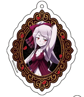 لعبة Ainz Ooal ثوب Albedo Shalltear Bloodfallen Narberal المفاتيح دمية أنيمي الاكريليك كيرينغ قلادة للهدايا