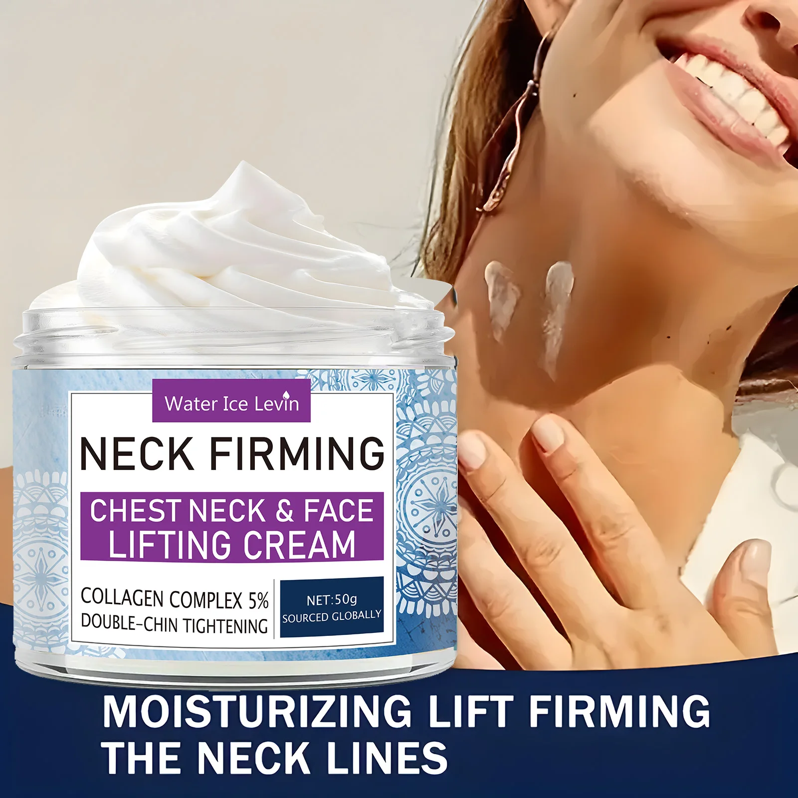 Neck Cream Eliminate Neck Wrinkle Lines Lifting Whitening Tighten Double Chin Anti-age Rejuvenation Skin Care Product