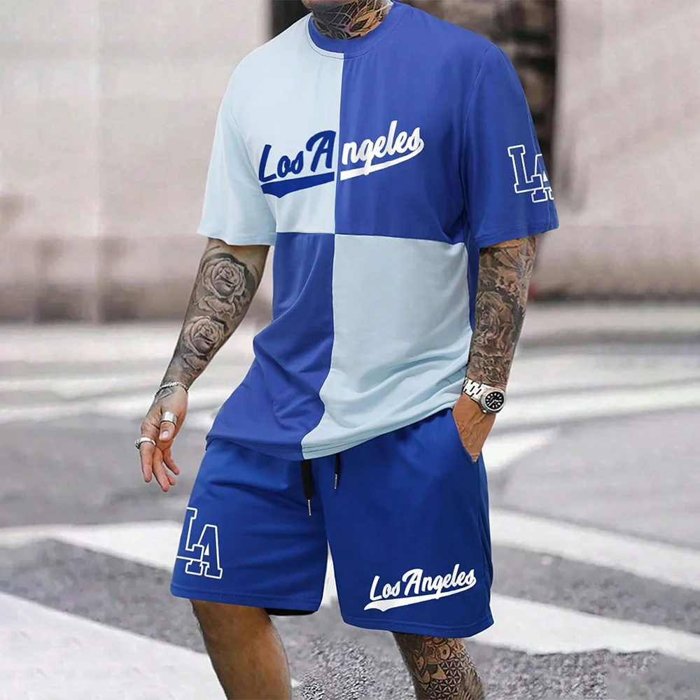 تي شيرت مطبوع ثلاثي الأبعاد بنمط أمريكي إبداعي، تي شيرت عصري كاجوال وعصري بتصميم مسامي وسريع الجفاف